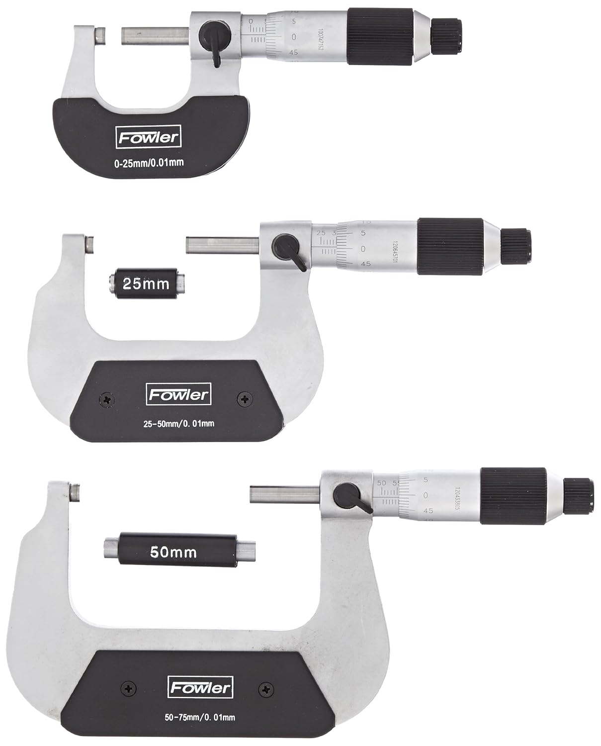 Picture of Fowler 522292150 Bom 0-75mm Micrometer Set